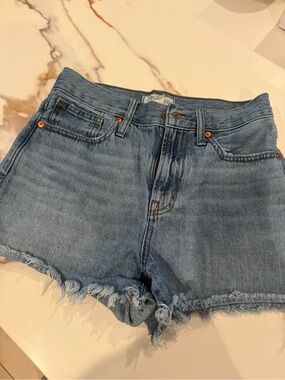 MADEWELL Relaxed Denim Shorts Mid Rise